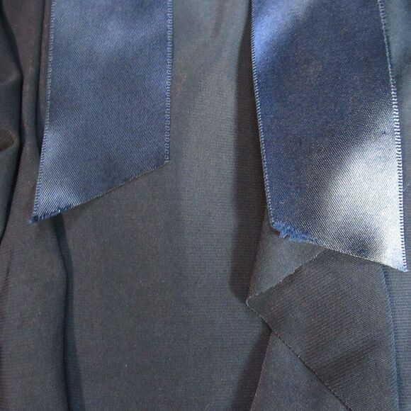 Dressbarn Collection Dress Womens 8P Navy Ruffles Formal Cocktail Prom New Years - Picture 5 of 12